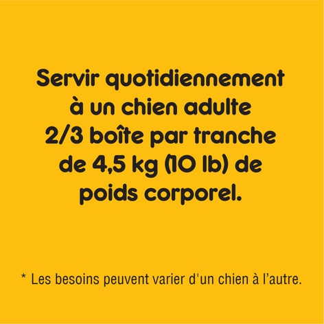 NOURRITURE HUMIDE POUR CHIENS ADULTES PEDIGREE(MD) REPAS HACHÉ AVEC BŒUF VÉRITABLE image 1