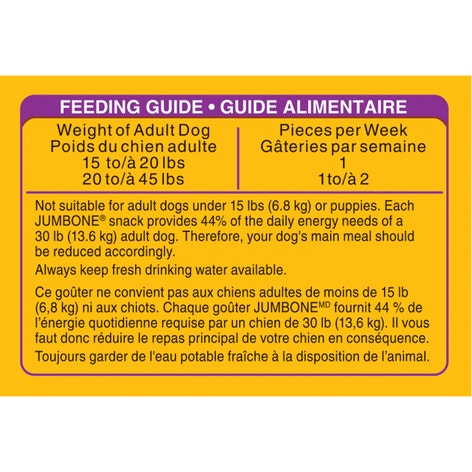 PEDIGREE® JUMBONE™ BEEF FLAVOUR MEDIUM DOG TREATS image 1