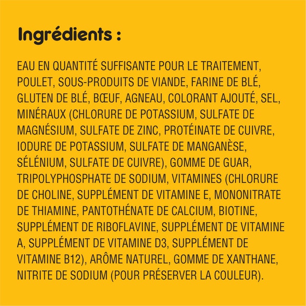 NOURRITURE HUMIDE POUR CHIENS ADULTES PEDIGREE(MD) TENEUR ÉLEVÉE EN PROTÉINES SAVEUR DE BŒUF ET D’AGNEAU EN SAUCE image 5