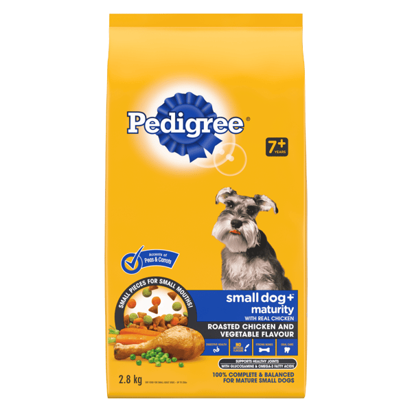PEDIGREE® SMALL DOG+ ROASTED CHICKEN & VEGETABLE FLAVOUR MATURE ADULT DRY DOG FOOD image 1