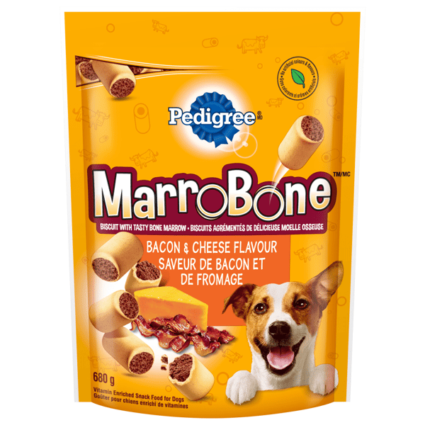 PEDIGREE® MARROBONE® BACON & CHEESE FLAVOUR DOG TREATS image 1