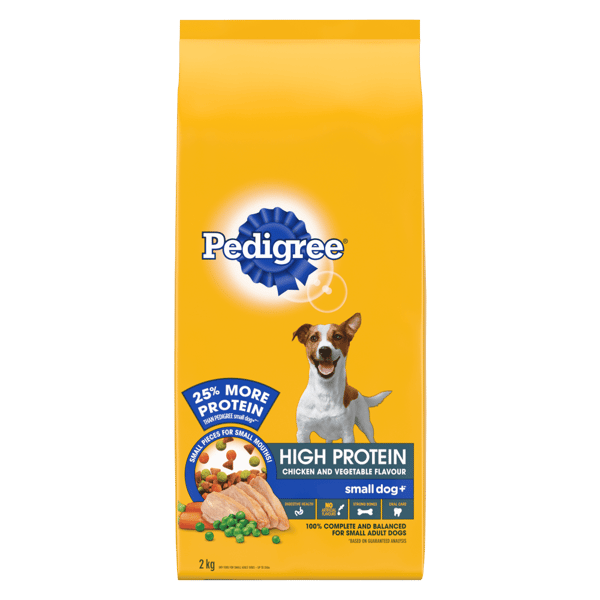PEDIGREE® SMALL DOG+ CHICKEN & VEGETABLE HIGH PROTEIN DRY DOG FOOD image 1