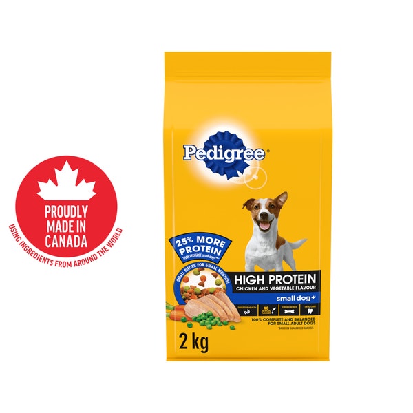 PEDIGREE® SMALL DOG+ CHICKEN & VEGETABLE HIGH PROTEIN DRY DOG FOOD image 1