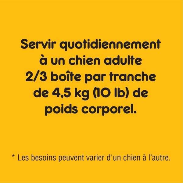 NOURRITURE HUMIDE POUR CHIENS ADULTES PEDIGREE(MD) REPAS HACHÉ AVEC BŒUF VÉRITABLE image 2