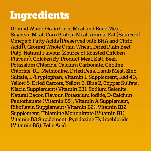 PEDIGREE® WITH BACON FLAVOURED BITES ROASTED CHICKEN & VEGETABLE FLAVOUR ADULT DRY DOG FOOD image 4