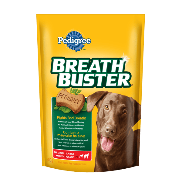 PEDIGREE® BREATHBUSTER MEDIUM & LARGE DOG BISCUITS image 1