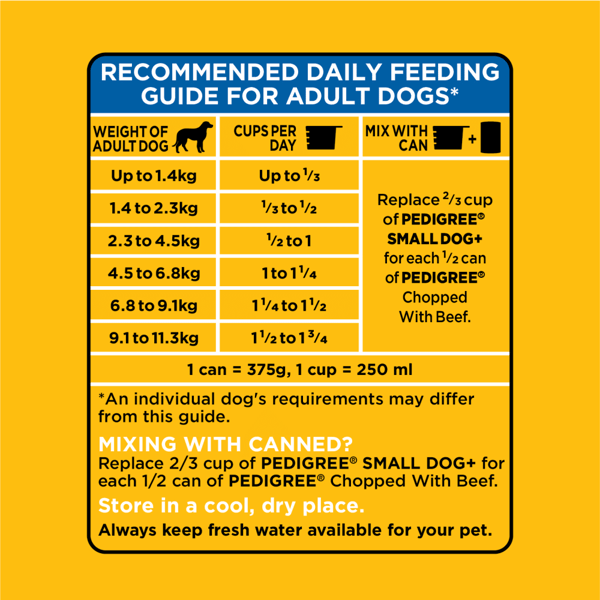 PEDIGREE® SMALL DOG+ HEARTY BEEF & VEGETABLE FLAVOUR DRY DOG FOOD image 4