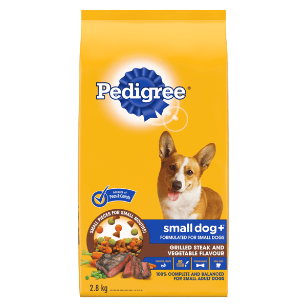 PEDIGREE® SMALL DOG+ GRILLED STEAK & VEGETABLE FLAVOUR DRY DOG FOOD image 1