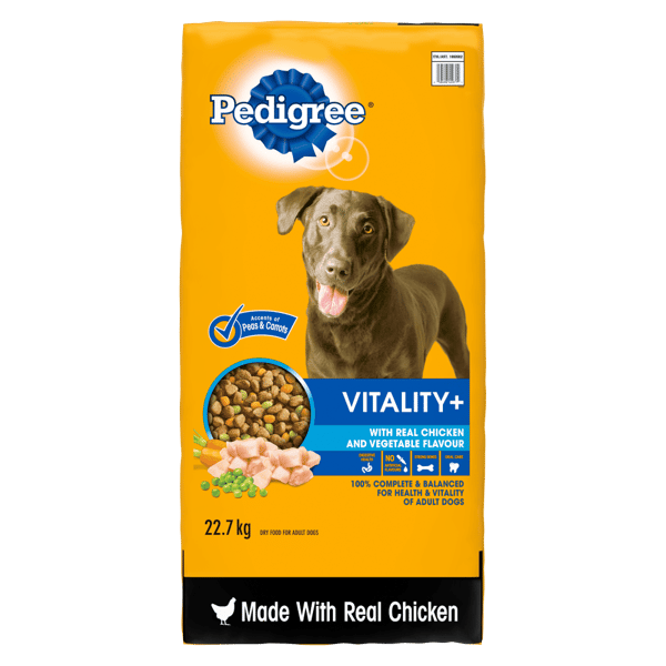 PEDIGREE® VITALITY+ WITH REAL CHICKEN & VEGETABLE FLAVOUR DRY DOG FOOD image 1