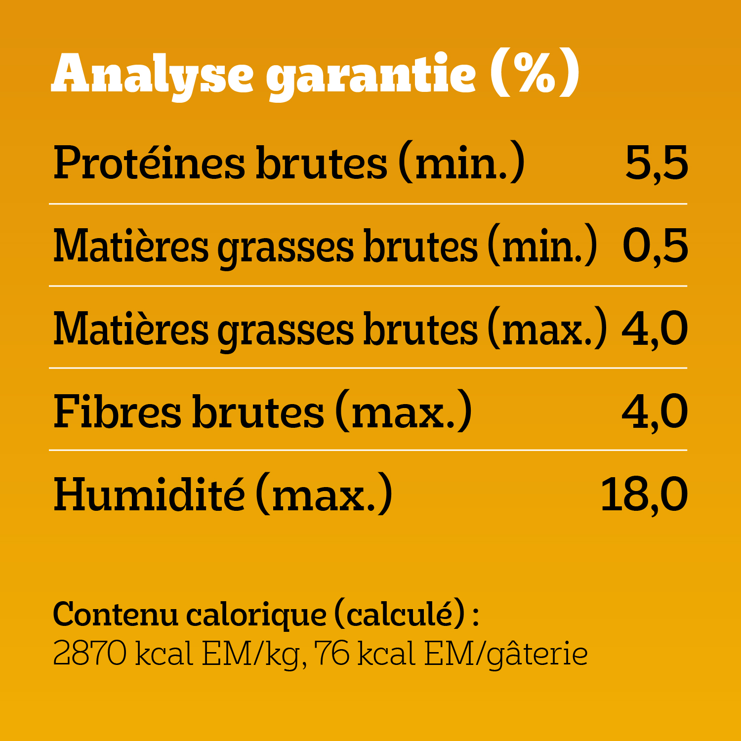 GÂTERIES POUR CHIENS PEDIGREE(MD) DENTASTIX(MC) POUR CHIENS MOYENS SAVEUR ORIGINALE guaranteed analysis image