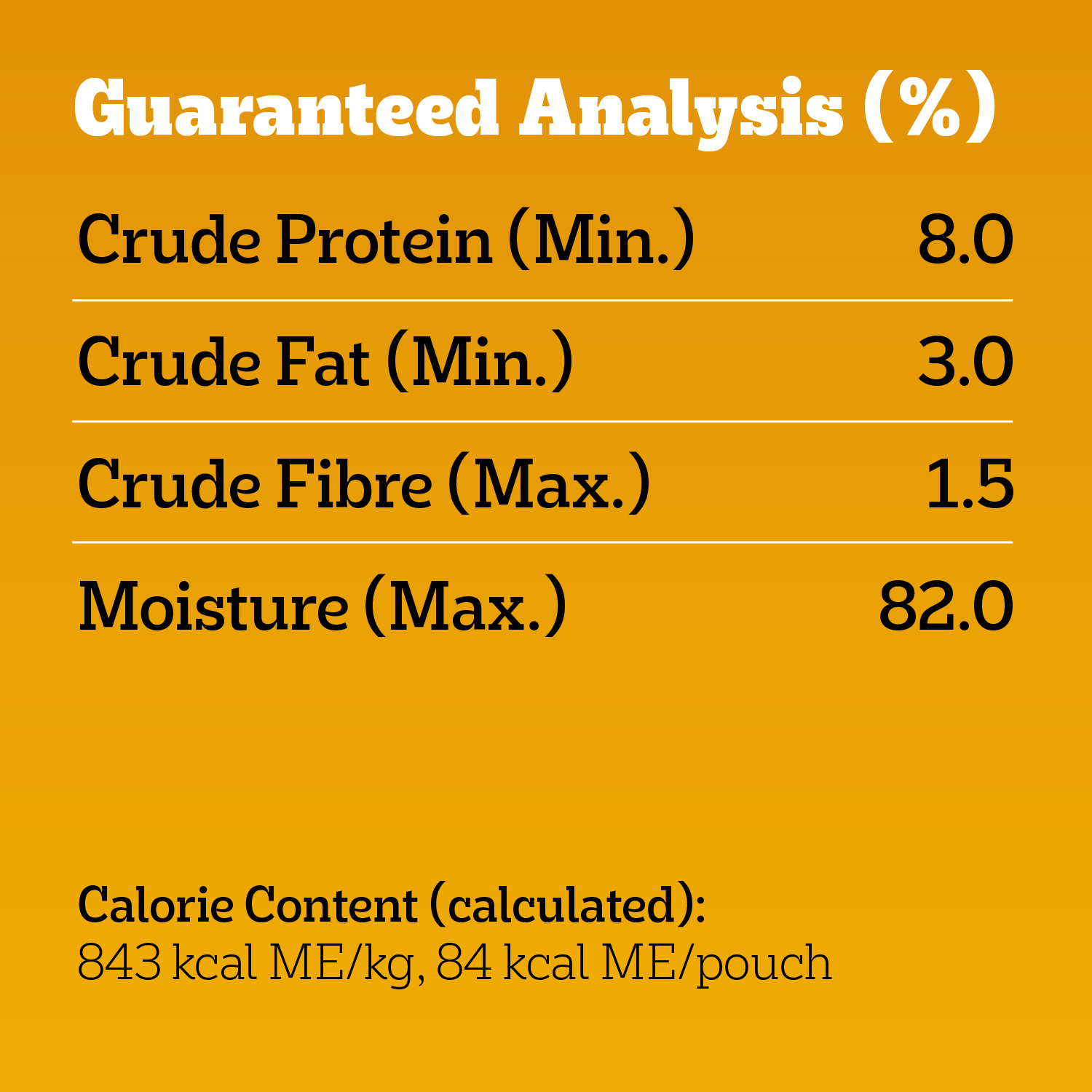 PEDIGREE® Choice Cuts in Gravy Filet Mignon Flavour guaranteed analysis image